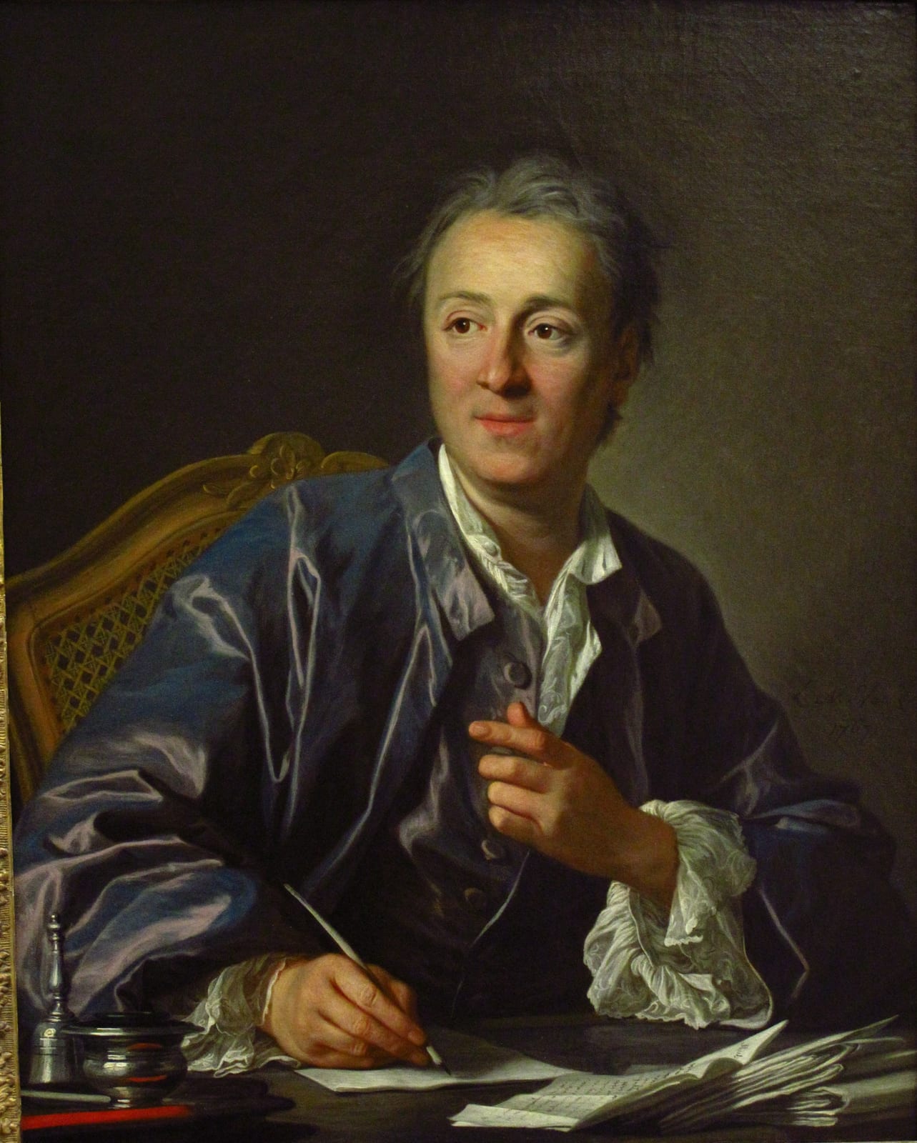 Portrait or photograph of Denis Diderot: Van Loo - Denis Diderot (1767)