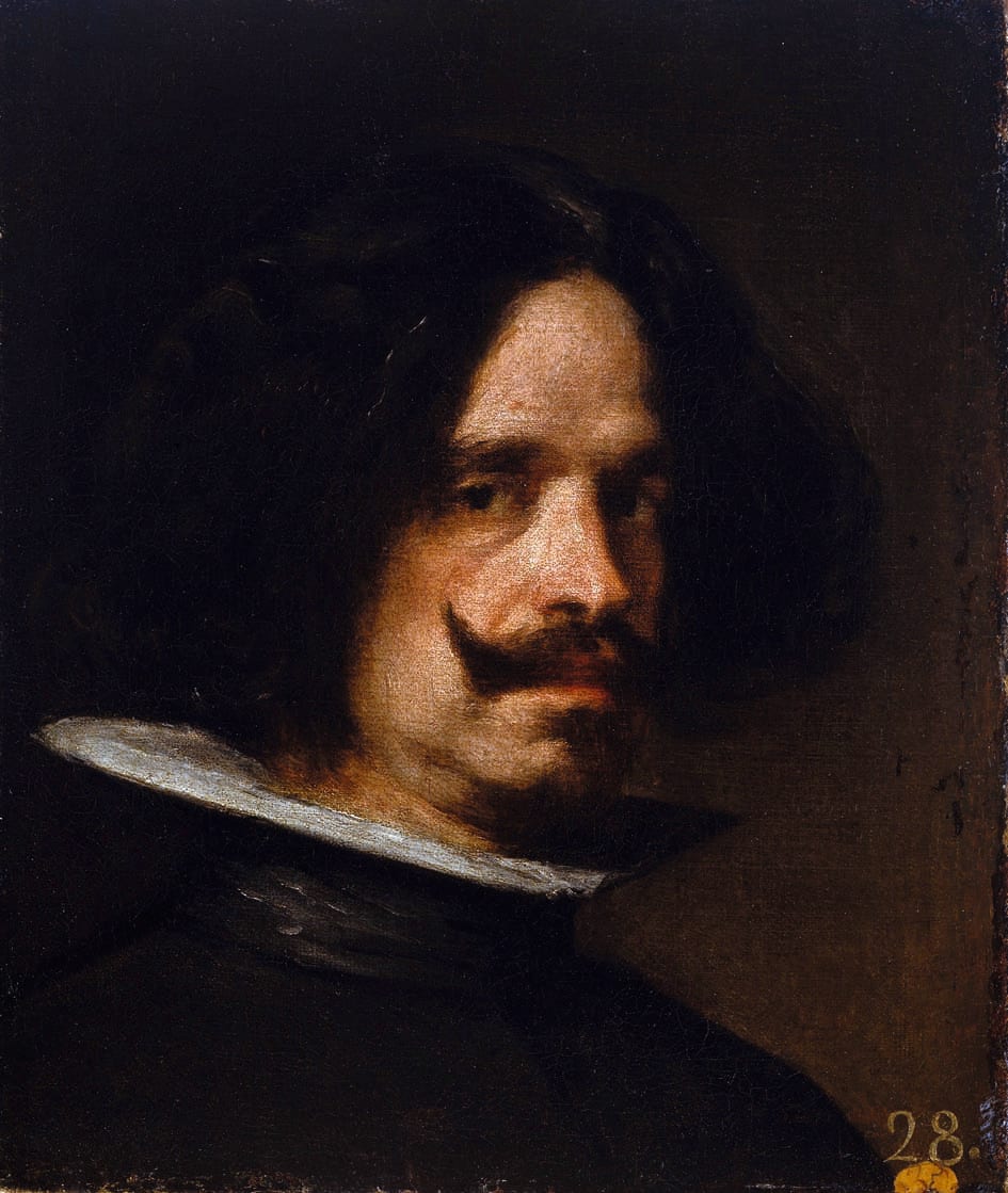 Work or historical image connected to Diego Velazquez: Autorretrato del pintor español Diego Velázquez (1599-1660), nacido en Sevilla y uno de los más destcados