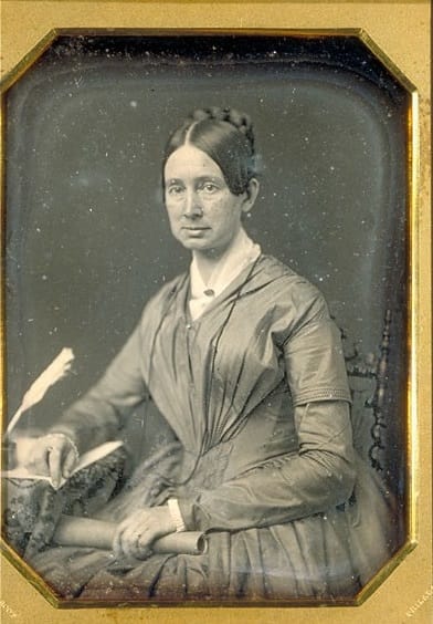 Portrait or photograph of Dorothea Dix: Daguerreotype of American activist Dorothea Dix (1802-1887). Date given by source as 1848-1849. bMS Am 1838 (994.7), Hou