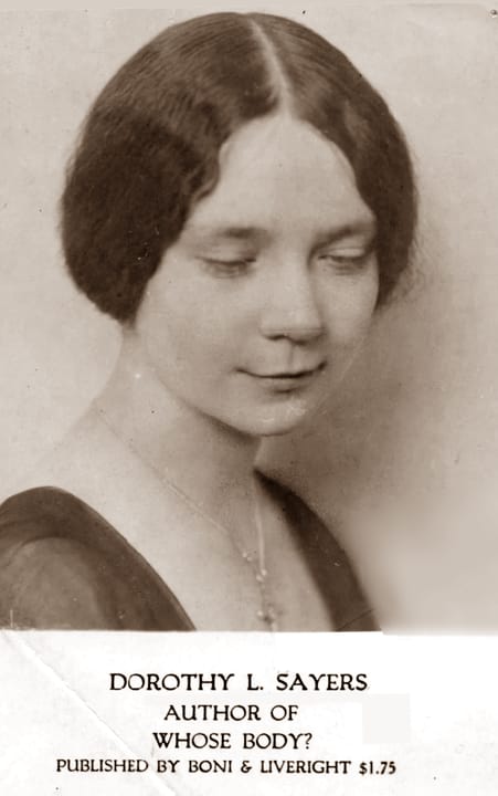 Portrait or photograph of Dorothy L. Sayers: Depicted person: Dorothy L. Sayers – English crime writer, playwright, essayist and Christian writer (1893-1957)