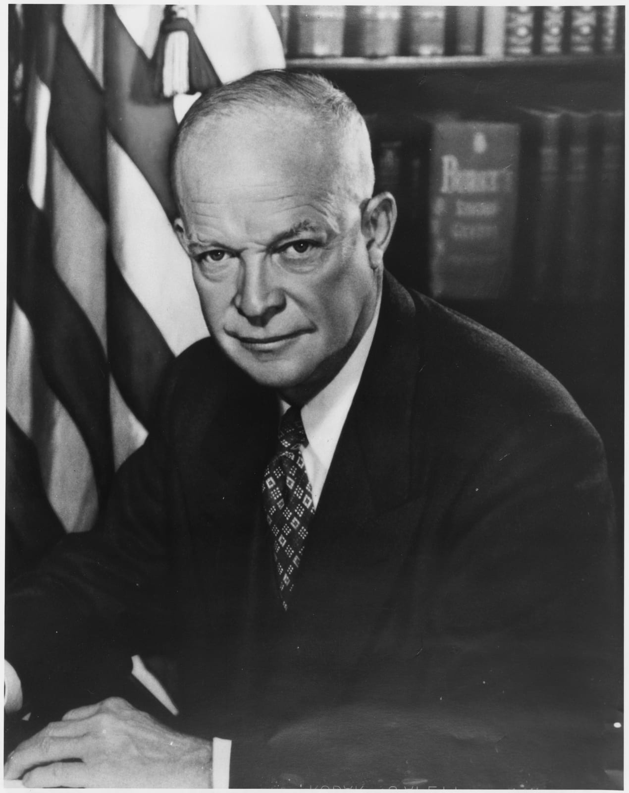 Portrait or photograph of Dwight D. Eisenhower: Photograph of Dwight D. Eisenhower - NARA - 518138