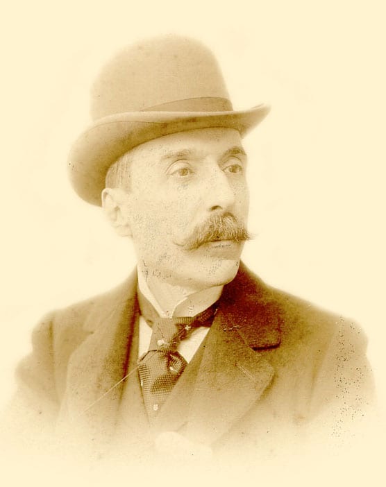 Portrait or photograph of Eca de Queiros: O escritor Eça de Queirós durante a época que foi cônsul em Paris , 1893 (circa).