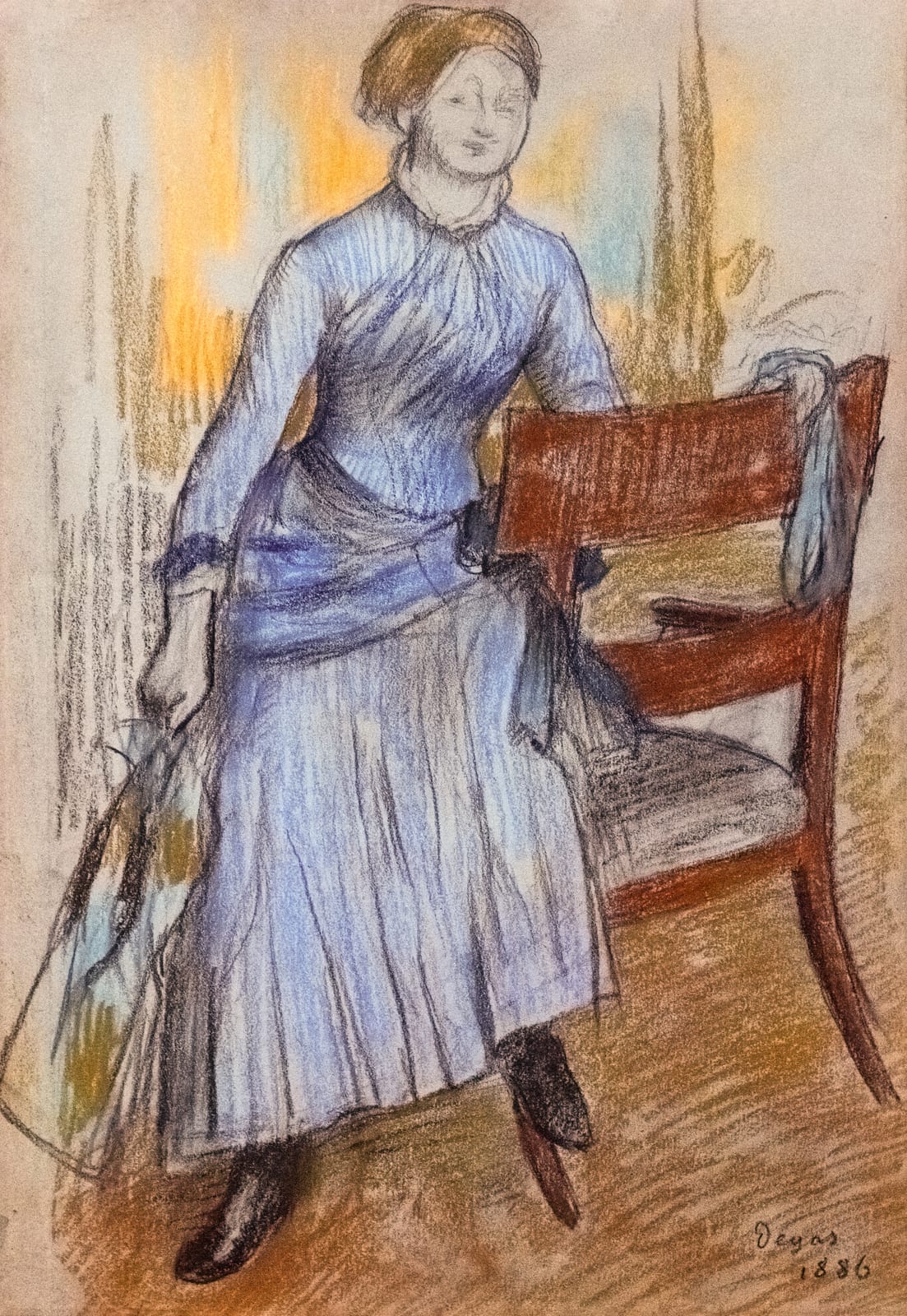 Portrait or photograph of Edgar Degas: (Albi) Etude pour un portrait de Hélène Rouart (Mme Martin) 1886 - Edgar Degas