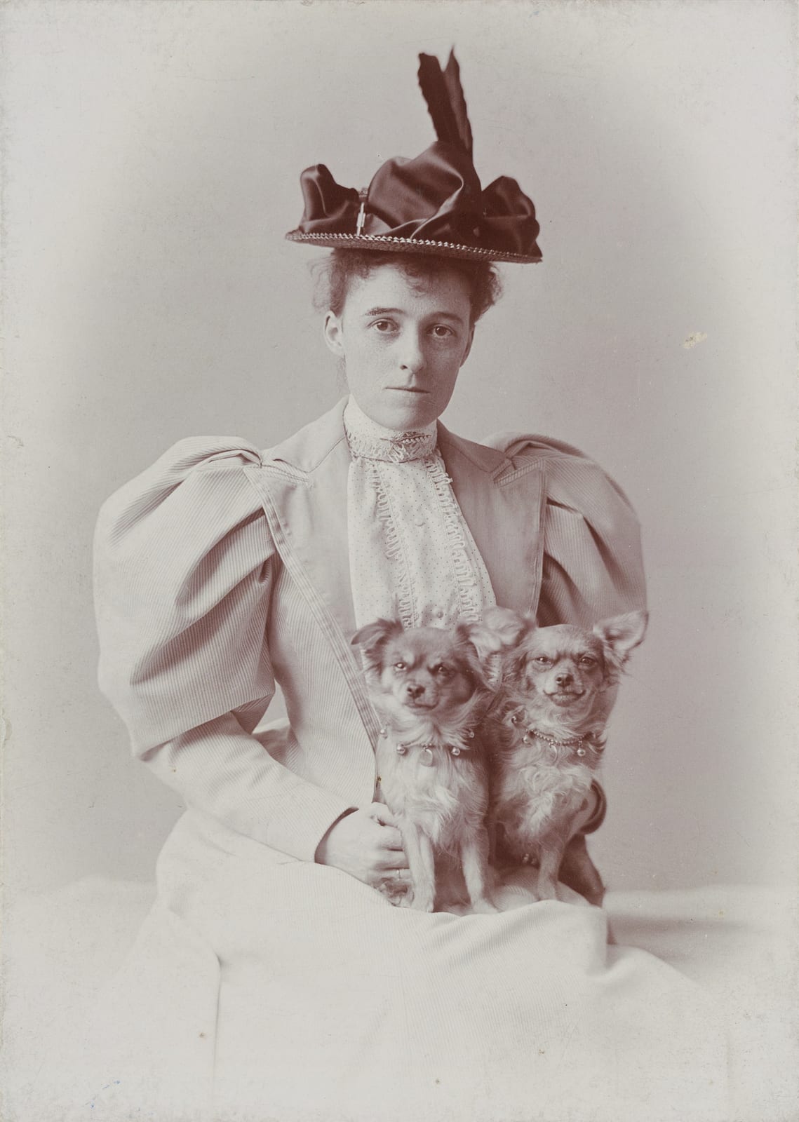 Portrait or photograph of Edith Wharton: Photograph of writer Edith Wharton, taken by E. F. Cooper, at Newport, Rhode Island. Cabinet photograph. Courtesy of th