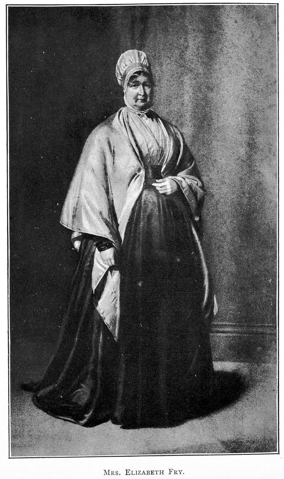 Portrait or photograph of Elizabeth Fry: Frontispiece, portrait of Elizabeth Fry, Quaker and pioneer of prison reform. After George Richmond General Collections