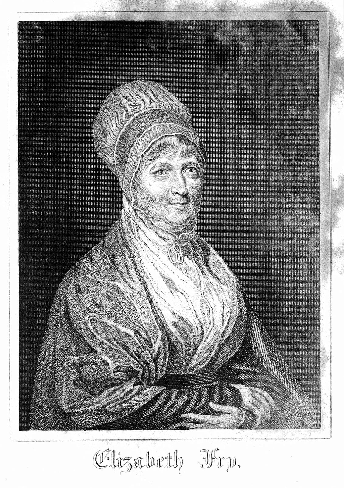 Portrait or photograph of Elizabeth Fry: Portrait of Elizabeth Fry Wellcome Images Keywords: Elizabeth Fry