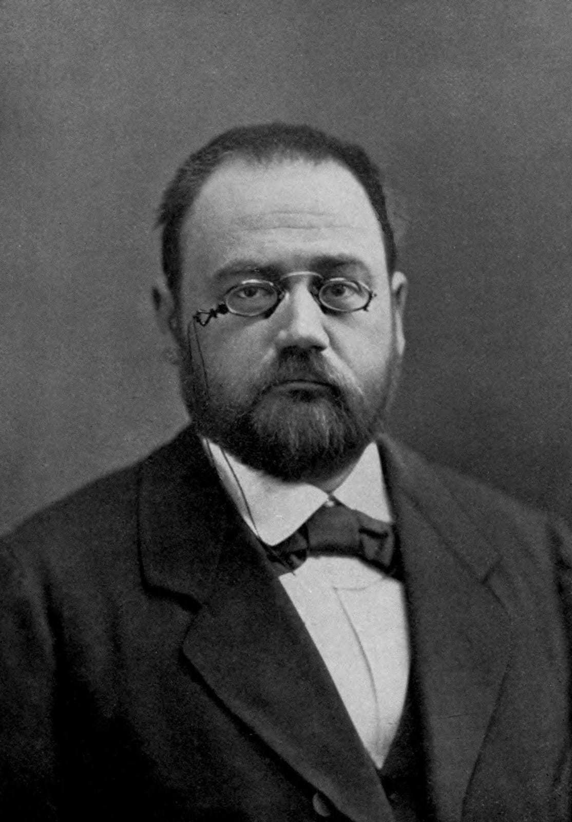 Portrait or photograph of Emile Zola: Emile Zola c1875