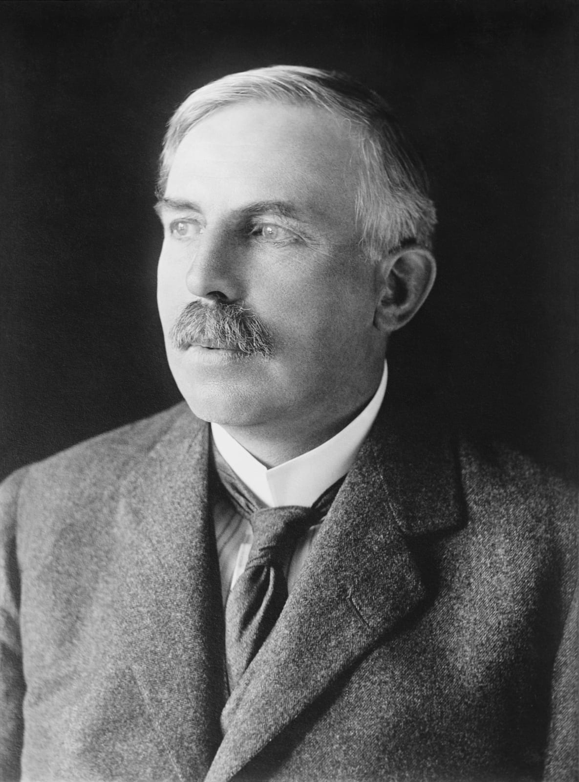 Portrait or photograph of Ernest Rutherford: Title: Sir Ernest Rutherford Abstract/medium: 1 negative : glass ; 5 x 7 in. or smaller.