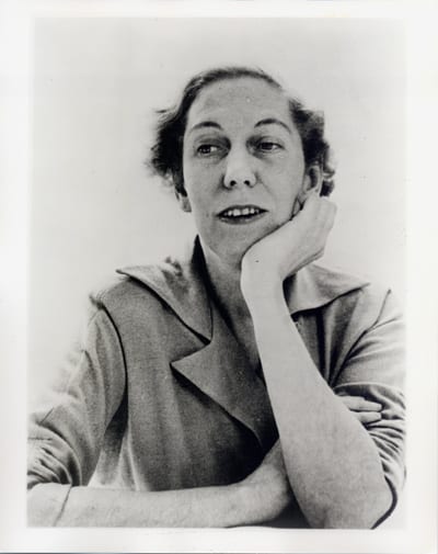 Portrait or photograph of Eudora Welty: Photograph of the American writer Eudora Welty (1909–2001). First published on 21 April 1962.