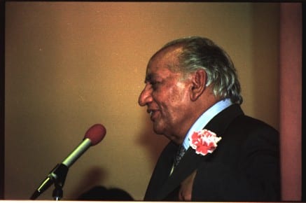 Image connected to Faiz Ahmed Faiz: Faiz. SOAS. London 1983. Photo by Amarjit Chandan