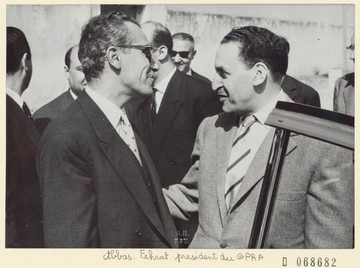 Portrait or photograph of Ferhat Abbas: Sujet : ʿAbbās, Farḥāt (1899-1985) -- Portraits Portraits Appartient à l’ensemble documentaire : IconEST2