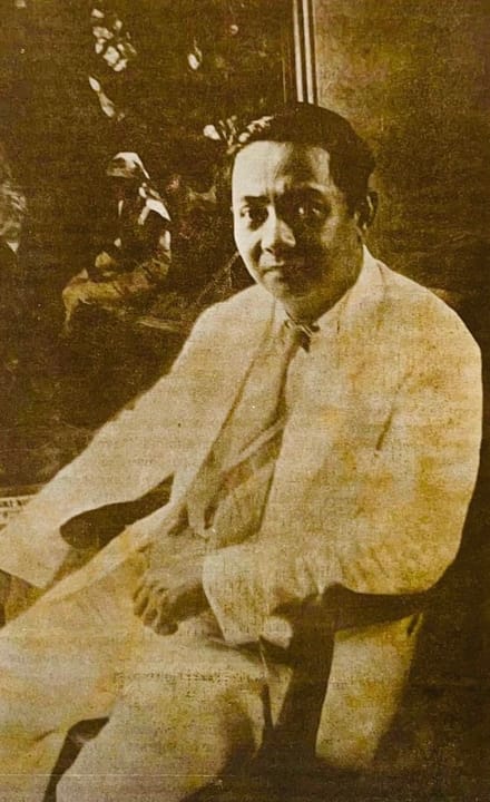 Portrait or photograph of Fernando Amorsolo: Official portrait of Fernando Amorsolo in 1958.
