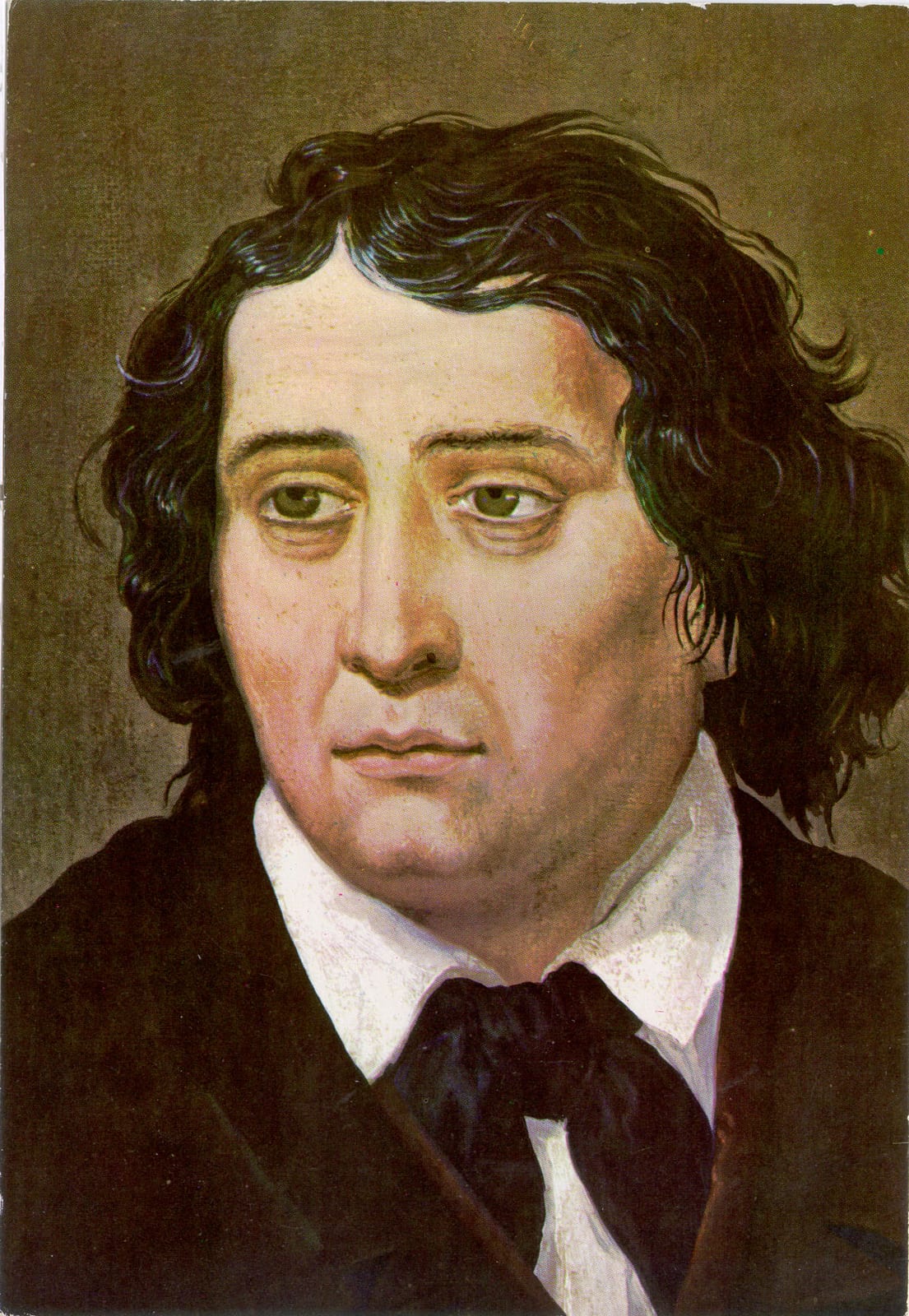 Portrait or photograph of France Prešeren: The first depiction of the Slovene poet France Prešeren and the only one created from memory of his true appearance.
