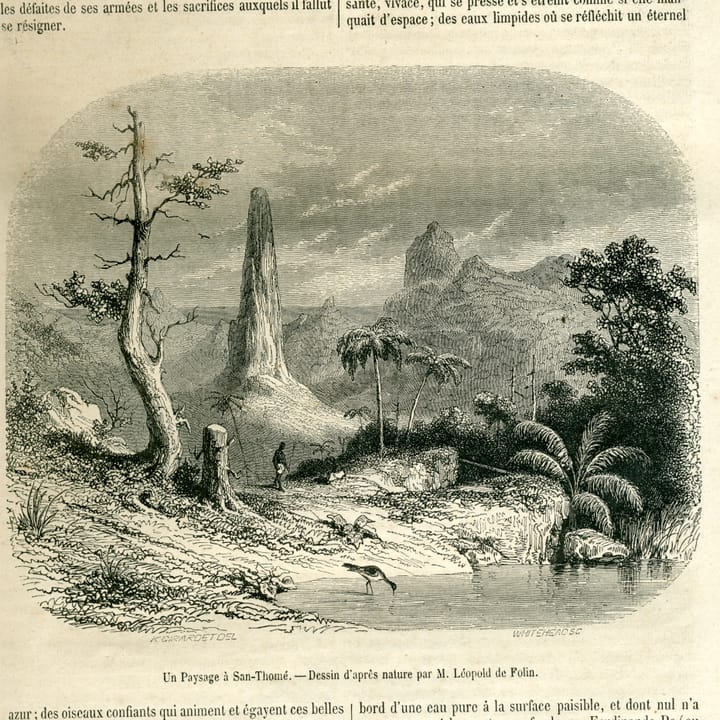 Image connected to Francisco Jose Tenreiro: The Pico Cão Grande: Le Magasin Pittoresque, 1853