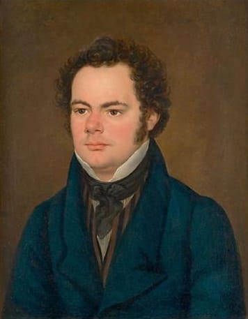 Portrait or photograph of Franz Schubert: Oil painting of Franz Schubert