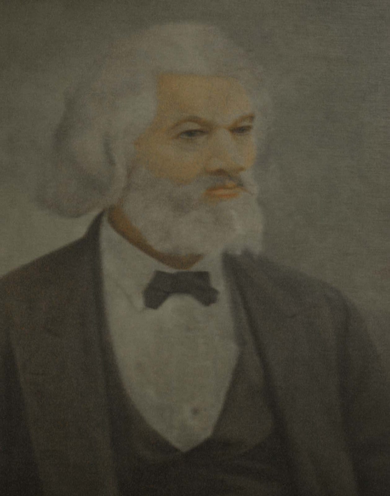 Portrait or photograph of Frederick Douglass: Portrait of Frederick Douglass in the DC Recorder of Deeds Building. Frederick Douglas was the first recorder of d