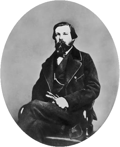 Portrait or photograph of Friedrich Engels: Friedrich Engels (1820–1895), 1864. – Foto: Historische Zentrum Wuppertal