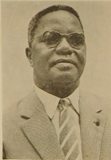 Portrait or photograph of Fulbert Youlou: Germain Bicoumat, Congolese politician picture from Fulbert Youlou government in 1962.