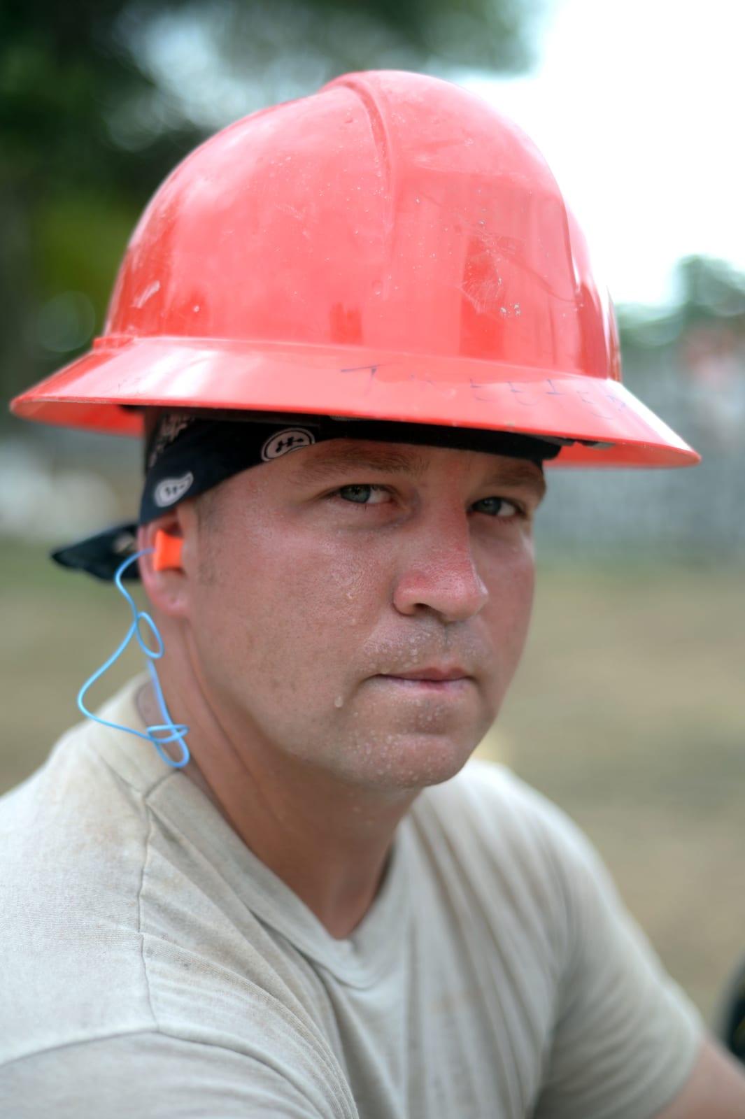 Portrait or photograph of Gabriela Mistral: Staff Sgt. Jeff Updyke, 823rd Expeditionary RED HORSE Squadron structural engineer, out of Hurlburt Field, Fla., pos