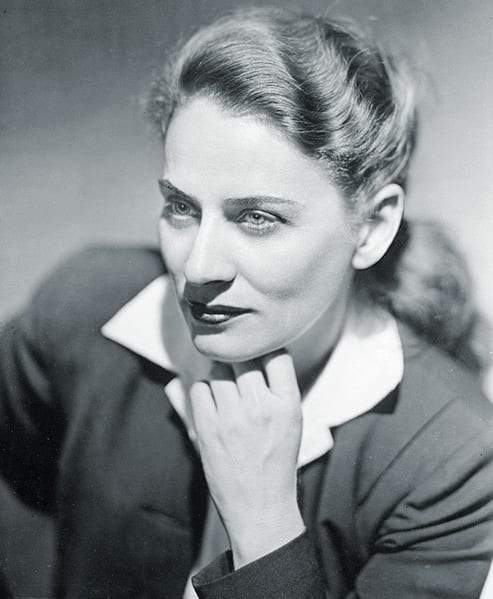 Portrait or photograph of Gabrielle Roy: Gabrielle Roy, 1945.