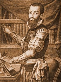 Portrait or photograph of Garcilaso de la Vega: Portrait of Garcilaso de la Vega, nephew of the Spanish Renaissance poet who had the same name, and son of the p