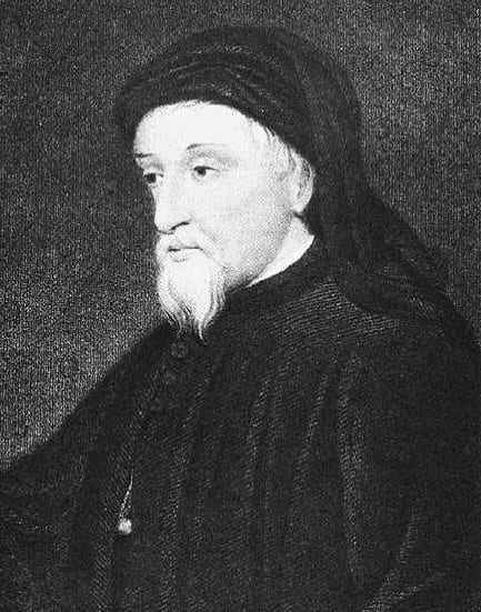 Portrait or photograph of Geoffrey Chaucer: Geoffrey_Chaucer (1343-1400)