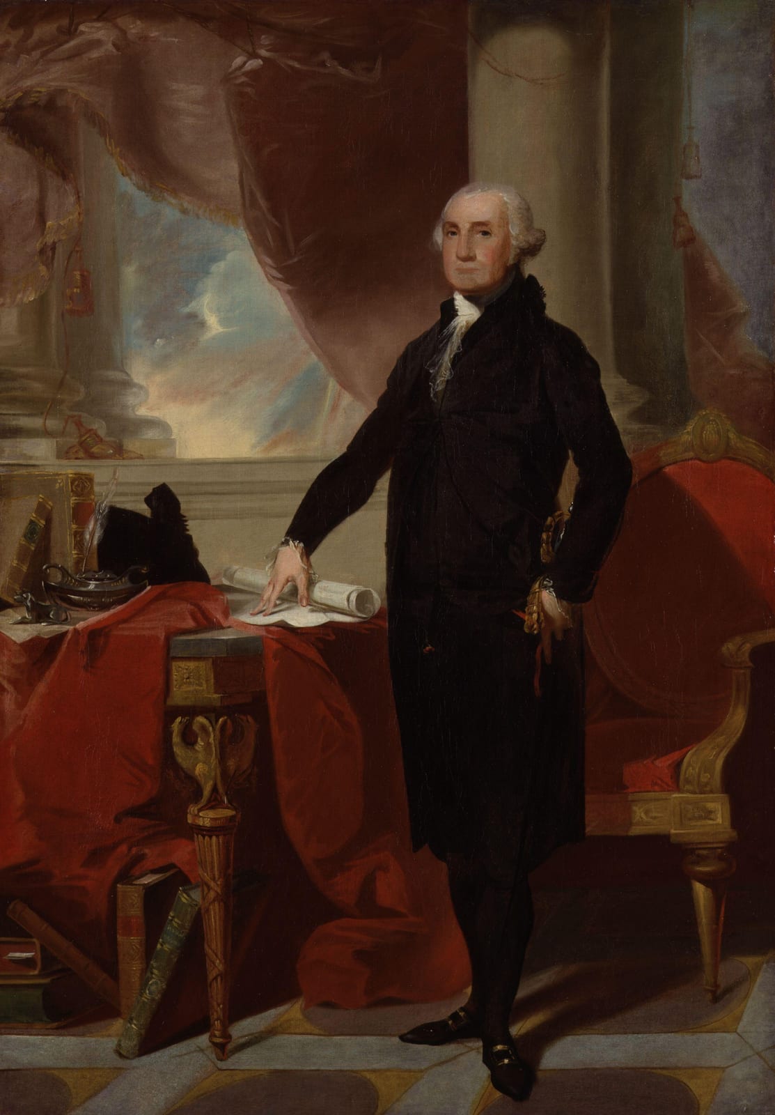 Portrait or photograph of George Washington: This set of images was gathered by User:Dcoetzee from the National Portrait Gallery, London website using a special