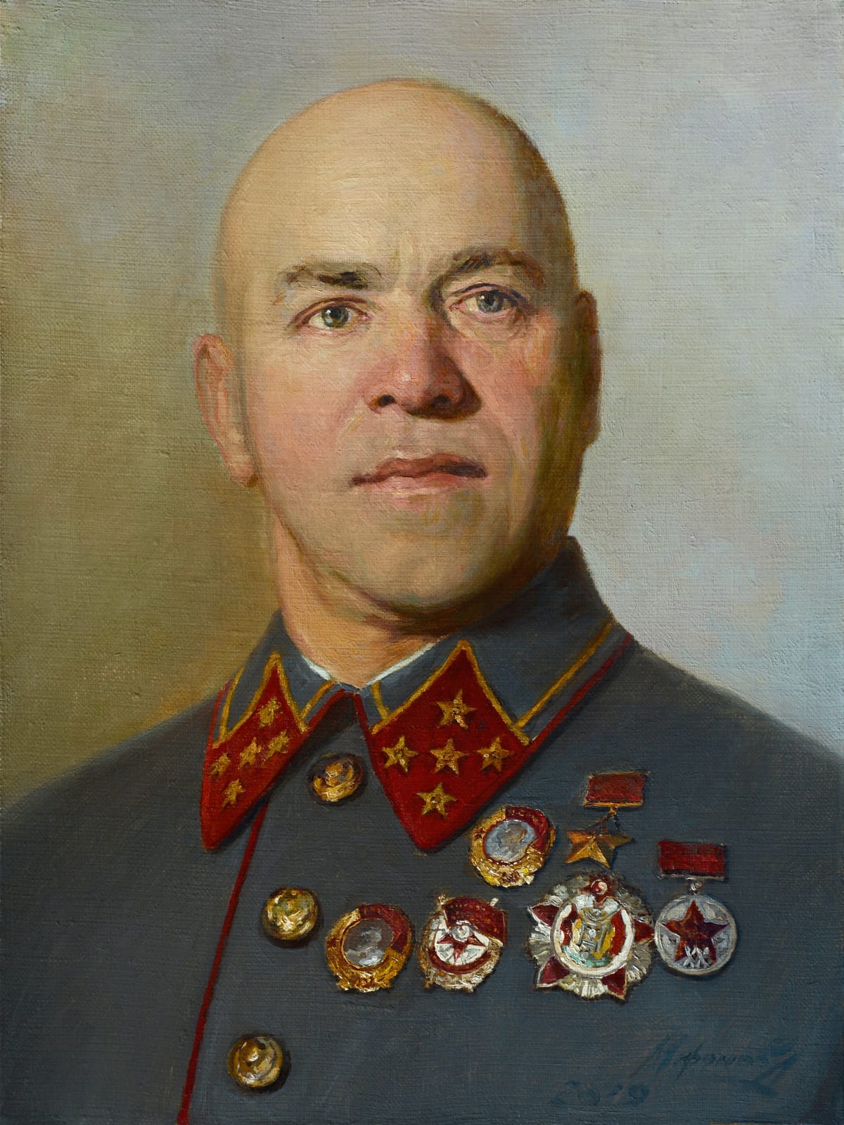 Portrait or photograph of Georgy Zhukov: Georgy Zhukov. A. Mironov