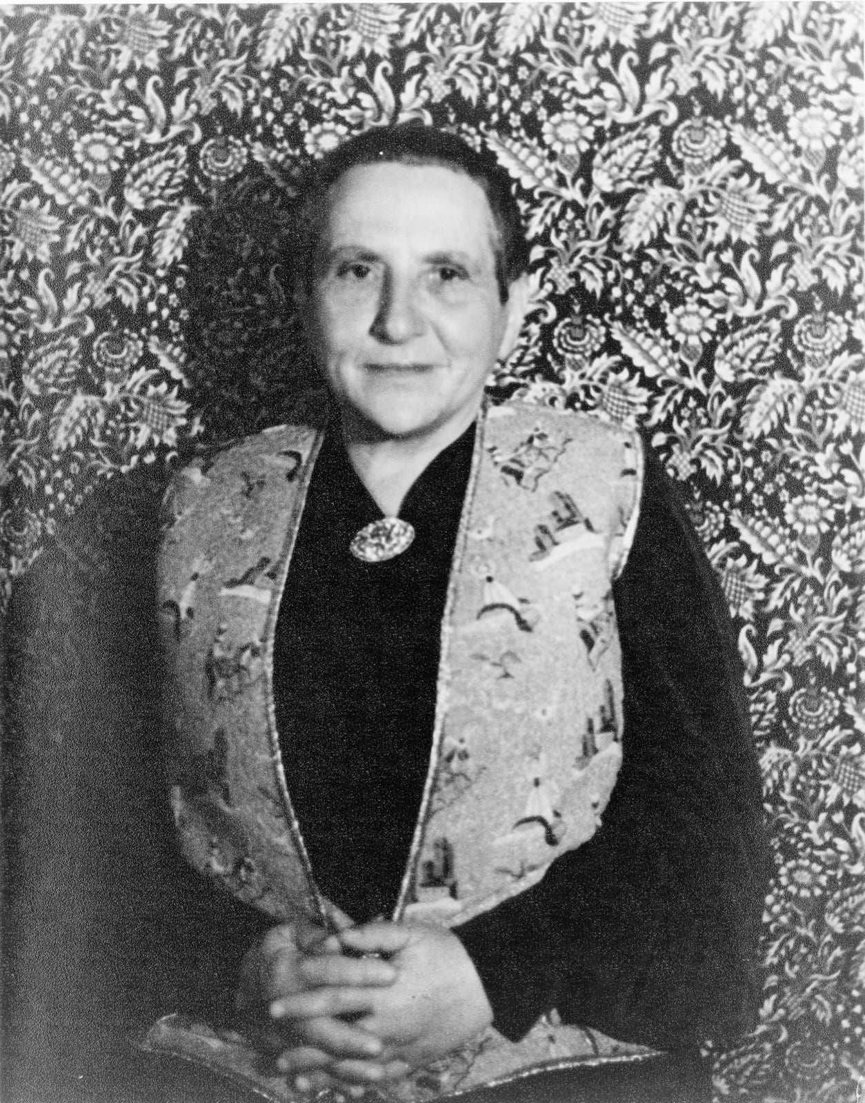 Portrait or photograph of Gertrude Stein: Portrait of Gertrude Stein, New York (1934 November 4)