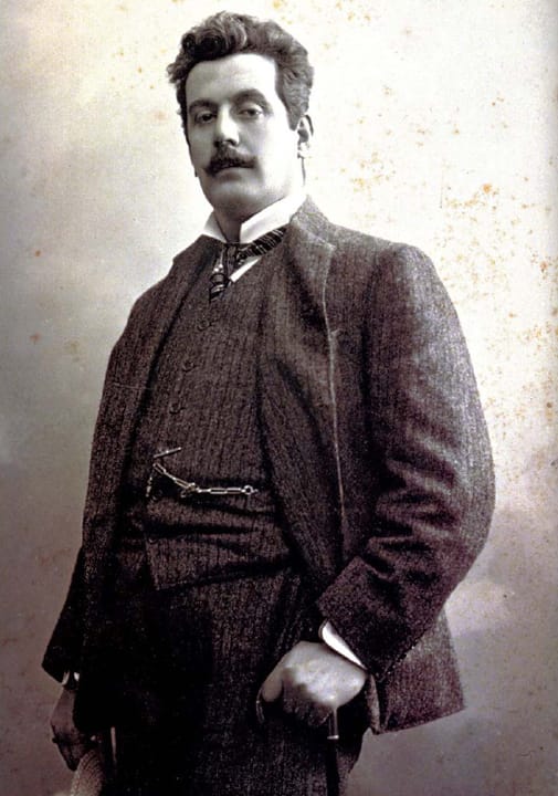 Portrait or photograph of Giacomo Puccini: Portrait of Giacomo Puccini