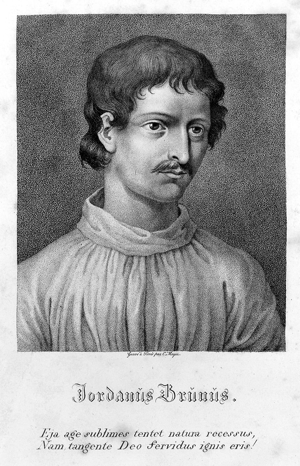 Portrait or photograph of Giordano Bruno: Portrait of Giordano Bruno Rare Books Keywords: Giordano Bruno