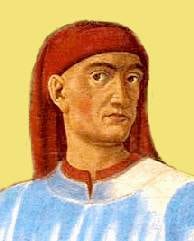 Portrait or photograph of Giovanni Boccaccio: Portrait of Giovanni Boccaccio, part of ANDREA DEL CASTAGNO from 1449.