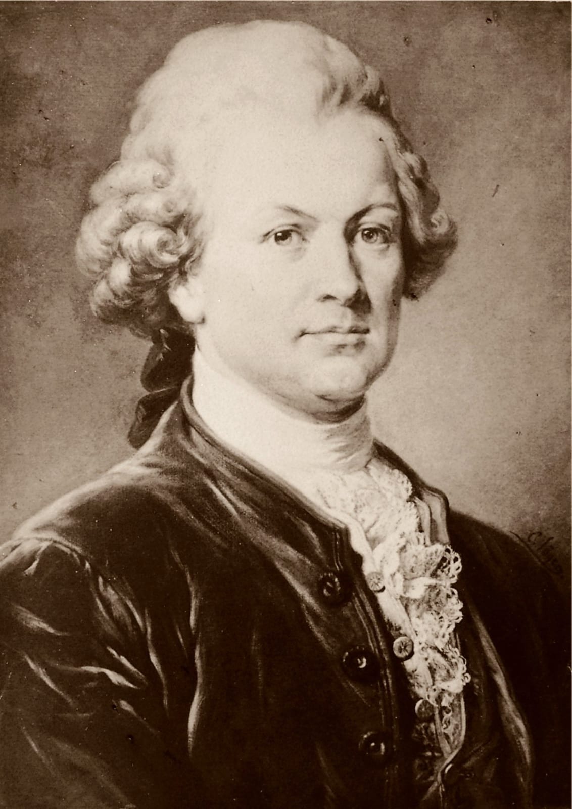 Portrait or photograph of Gotthold Ephraim Lessing: Gotthold Ephraim Lessing (1729-1781) war der wichtigste deutsche Dichter der deutschen Aufklärung.