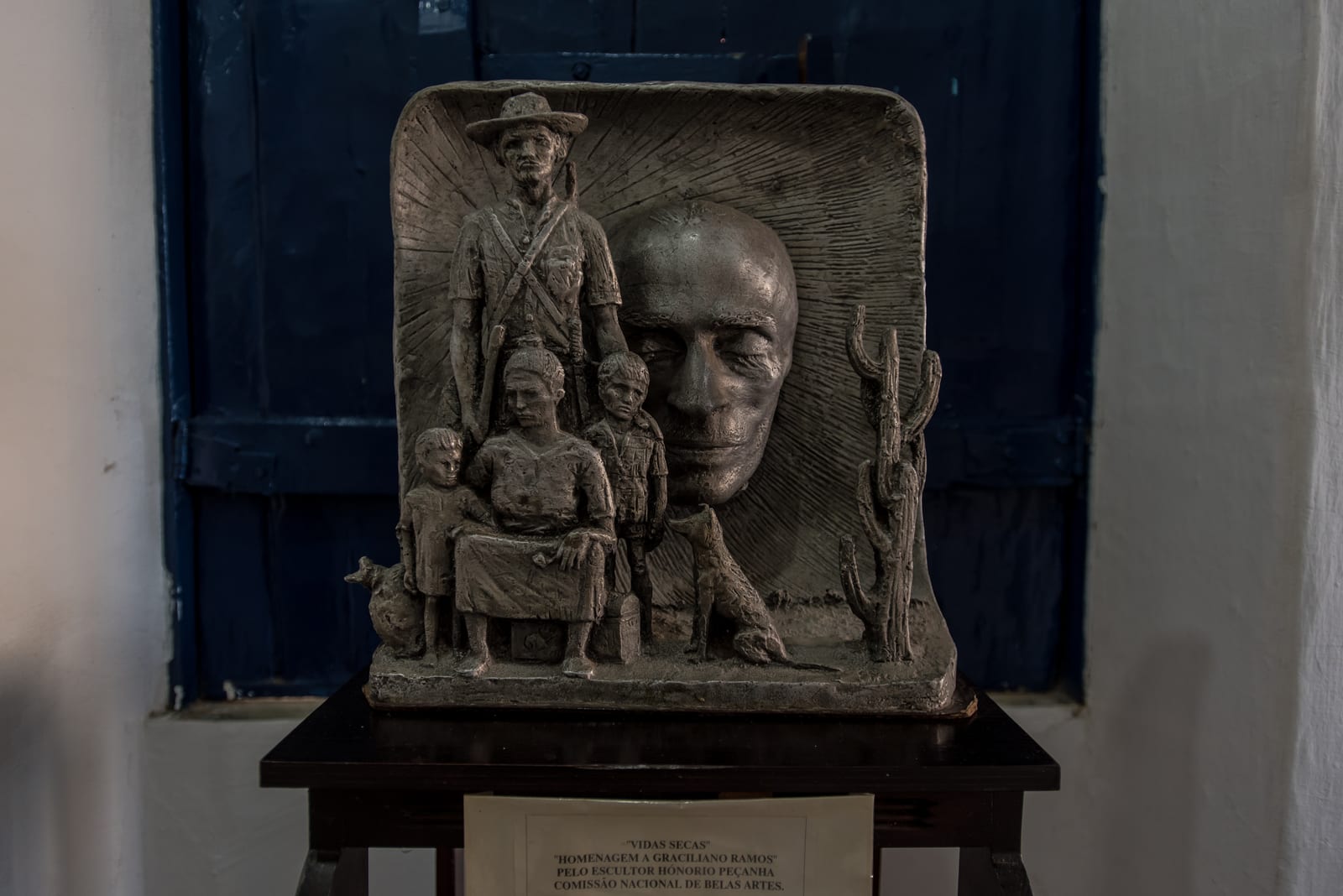 Portrait or photograph of Graciliano Ramos: This is a photo of a monument in Brazil identified by the ID