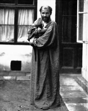 Portrait or photograph of Gustav Klimt: Gustav Klimt portrait by Moritz Nähr