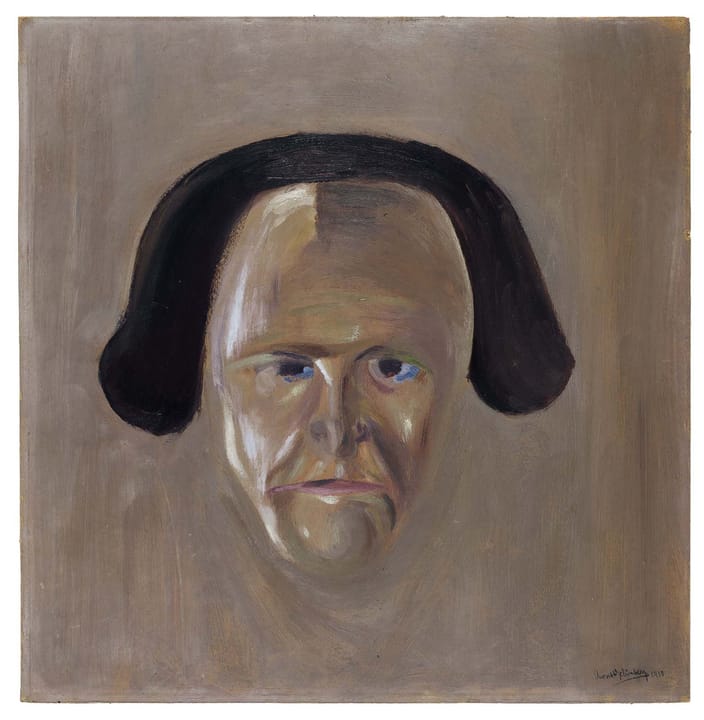 Portrait or photograph of Gustav Mahler: Arnold Schönberg: Portrait von Gustav Mahler, 1910