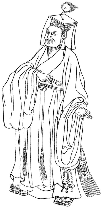 Portrait or photograph of Han Yu: Han Yu(韓愈)was a politician and literary man in China.