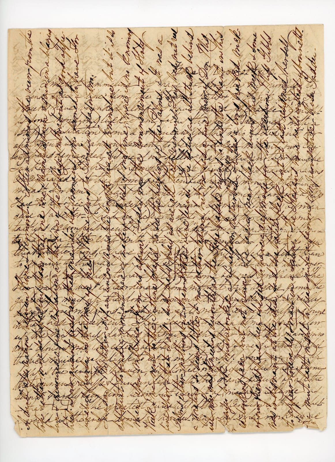 Image connected to Harriet Brooks: Manuscript letter Archives Number: 1011/002.001-006#003 Rome. March 22d 1836. – Sweetest Emmelina, I have not forgotten my pr