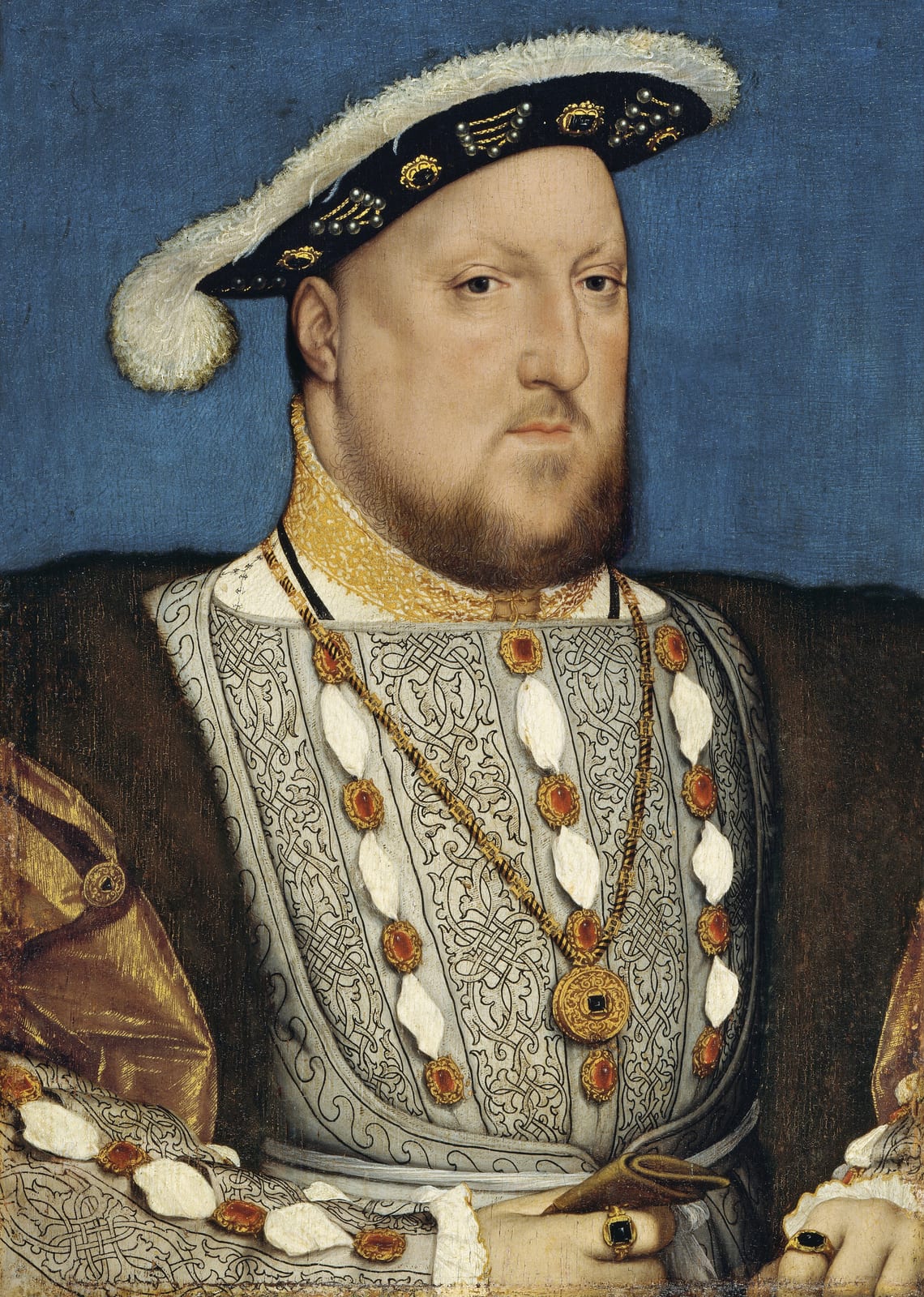 Portrait or photograph of Henry VIII: Hans Holbein, the Younger, Around 1497-1543 - Portrait of Henry VIII of England - Google Art Project