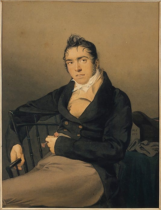 Portrait or photograph of Herman Melville: The father of Herman Melville.