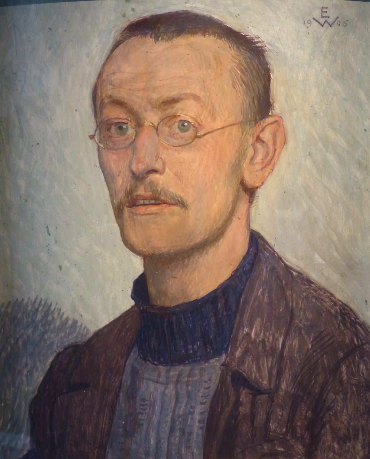 Portrait or photograph of Hermann Hesse: Gaienhofen Hermann-Hesse-Haus - Hesse Porträt 1905 crop