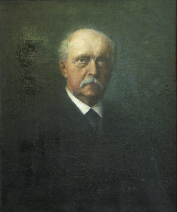 Portrait or photograph of Hermann von Helmholtz: Hermann von Helmholtz by Hans Schadow