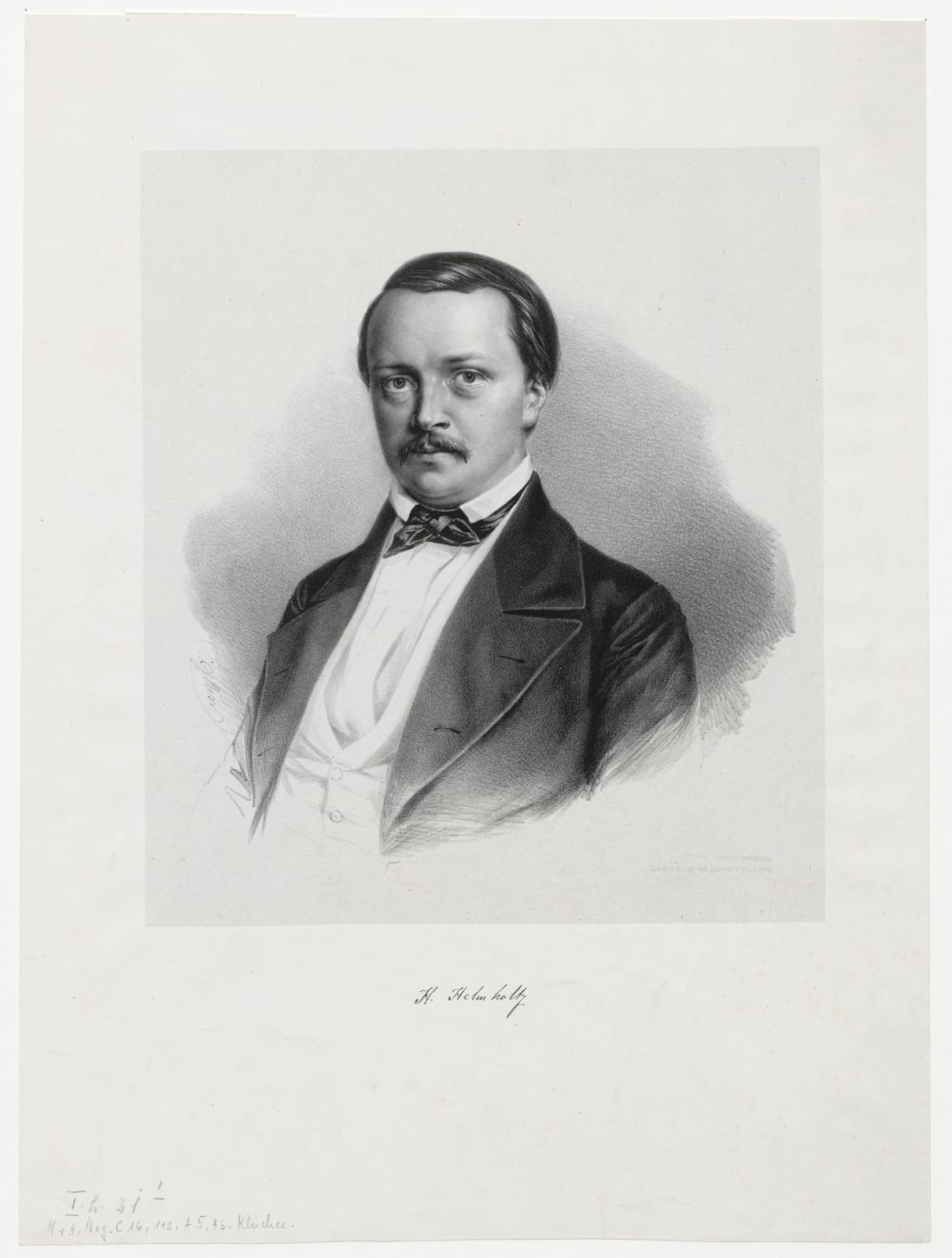 Portrait or photograph of Hermann von Helmholtz: Depicted person: Hermann von Helmholtz, Physiologe, 1858–1871 Professor in Heidelberg