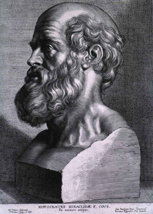Portrait or photograph of Hippocrates: Hippocrates