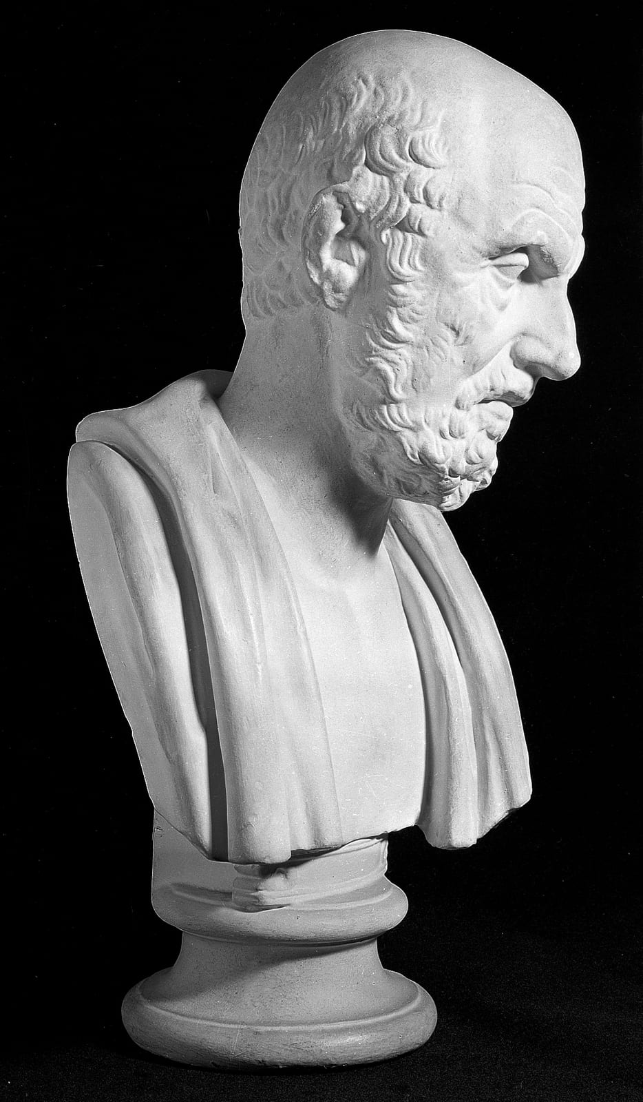 Portrait or photograph of Hippocrates: Facsimile of bust of Hippocrates in the British Museum. Wellcome Images Keywords: Ancient Greece; Hippocrates