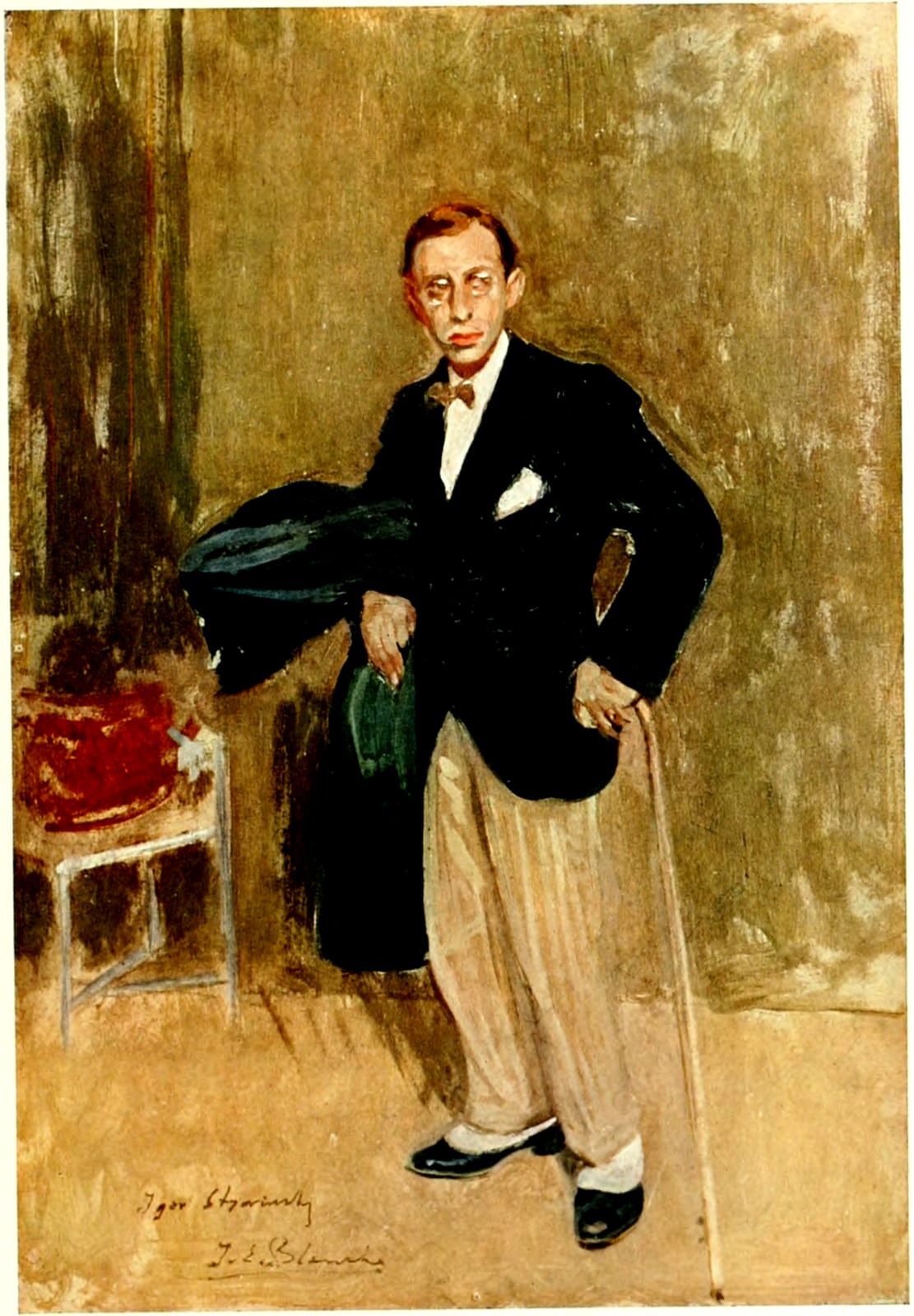 Portrait or photograph of Igor Stravinsky: Portrait of Igor Stravinsky, from The Book of the Homeless