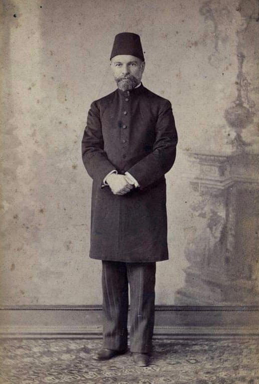 Portrait or photograph of Ismail Qemali: Ismail Qemali in 1890