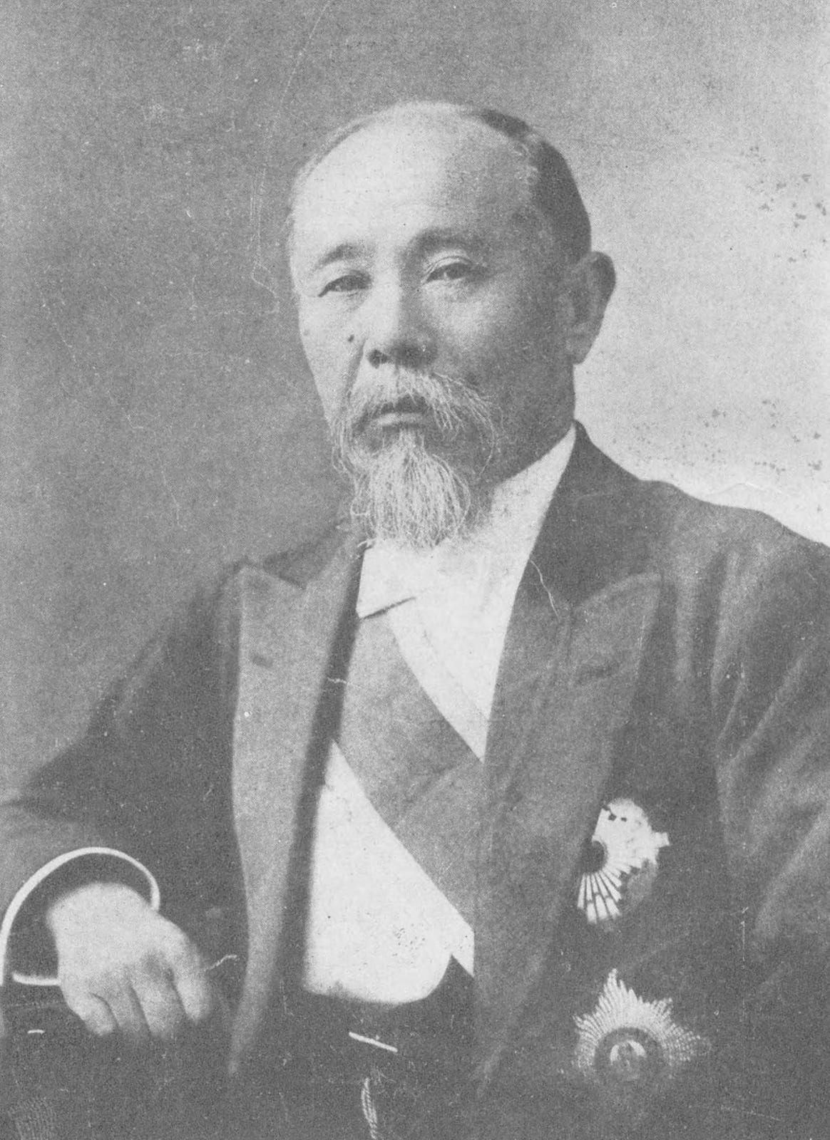 Portrait or photograph of Ito Hirobumi: Portrait of Ito Hirobumi (伊藤博文, 1841 – 1909) as President of Rikken Seiyu Kai in 1903