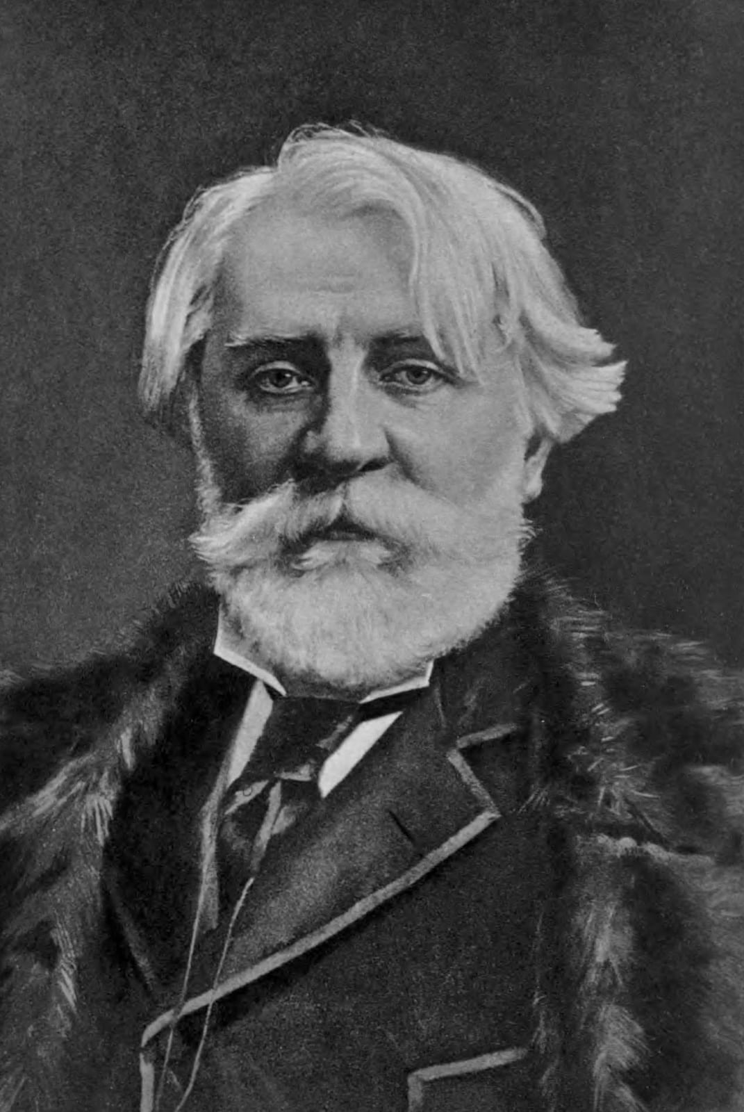 Portrait or photograph of Ivan Turgenev: Russian writer Ivan Turgenev