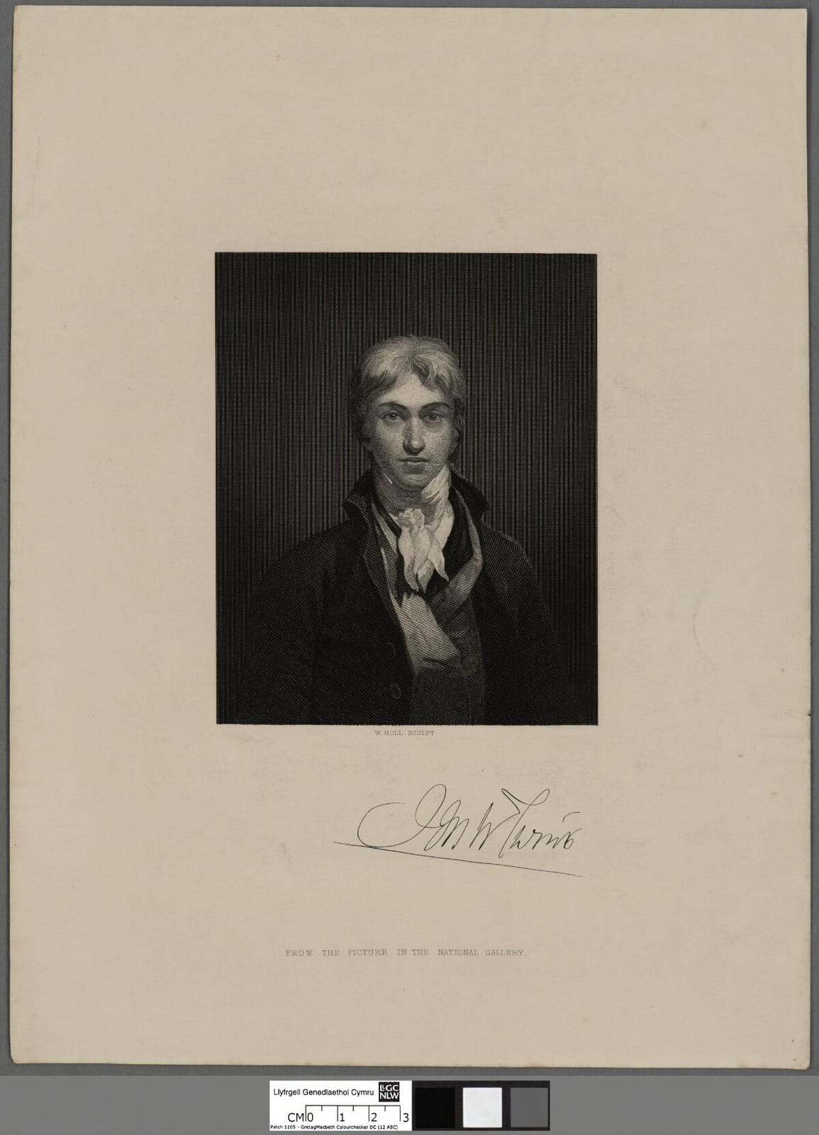 Portrait or photograph of J. M. W. Turner: A portrait from the Welsh Portrait Collection at the National Library of Wales. Depicted person: J. M. W. Turner – En